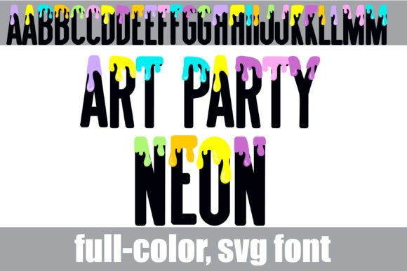 Art Party Neon: A Bold Display Typeface for Vibrant Branding
