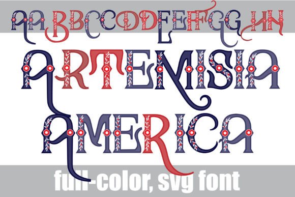 Artemisia America: A Designer’s Take on Patriotic Color Fonts