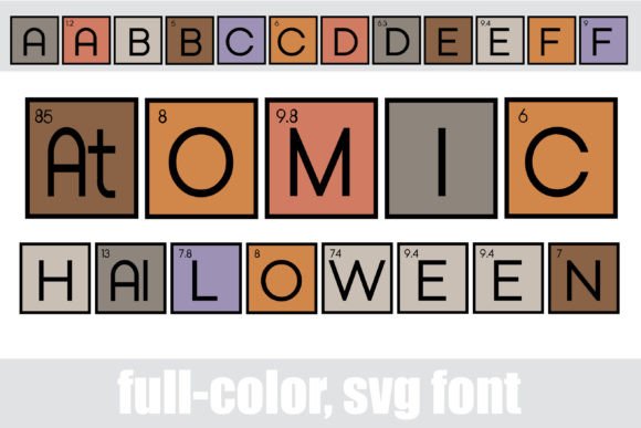 Atomic Halloween: A Bold Typeface for Seasonal Design