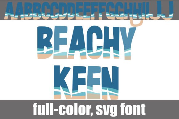 Beachy Keen: The Whimsical Color Font for Beach-Themed Crafts