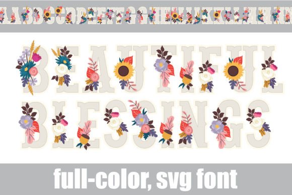 Beautiful Blessings: A Premium Color Font for Seasonal Campaigns