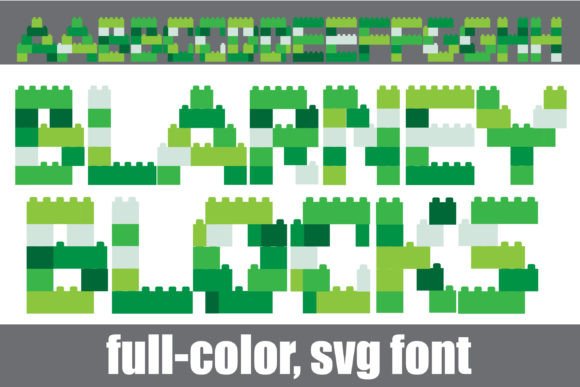 Blarney Blocks: A Playful Color Font for Brand Identity