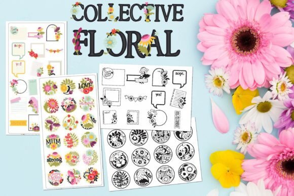 Collective Floral: A Color Font for Playful Brand Identity