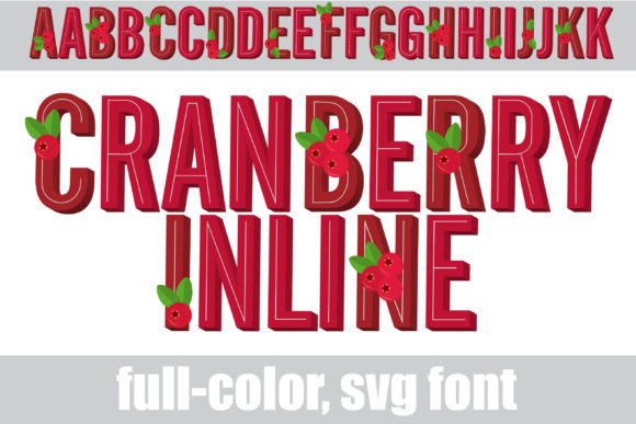 Cranberry Inline: A Color Font for Handmade Branding