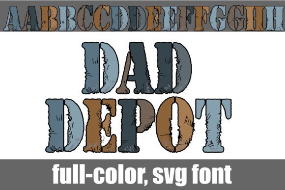 Dad Depot: A Color Font for Playful Brand Identity