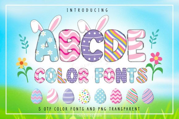 Easter Egg 5 Bundle: A Creative Color Font Review for Brand Designers