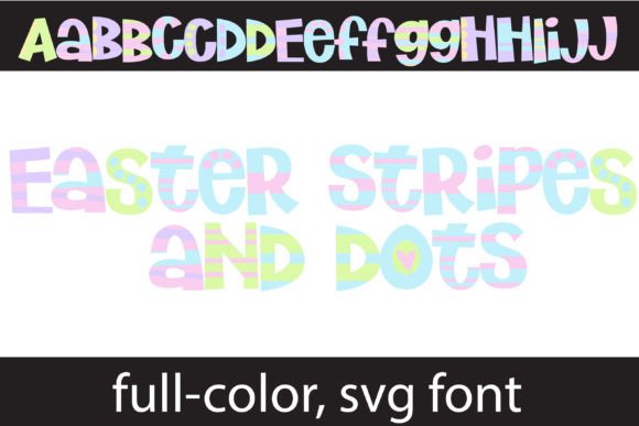 Easter Stripes and Dots: A Creative Font for Festive Branding