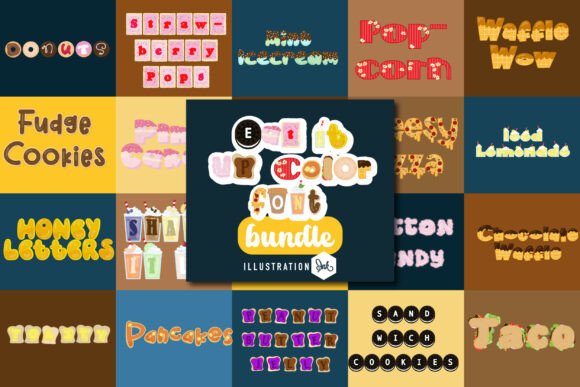 Eat It Up Color: A Delicious Display Typeface for Editorial Design