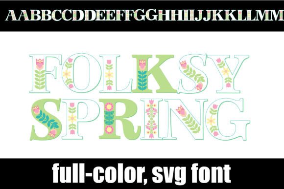 Folksy Spring: A Color Font Review for Campaign Design