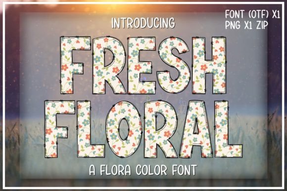Fresh Floral: The Color Font for Scroll-Stopping Social Graphics