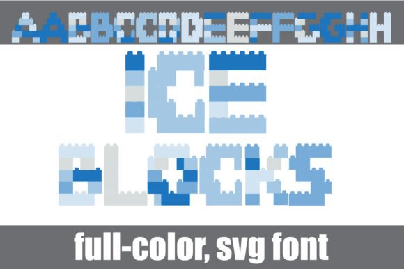 Ice Blocks: A Winter Palette Typeface for Modern Brand Identity