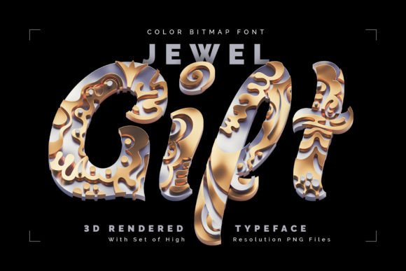 Jewel Gift: A Luxe Creative Font for Editorial Design