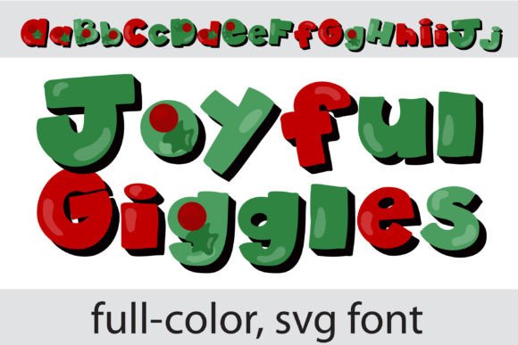 Joyful Giggles: A Creative Font for Festive Brand Identity