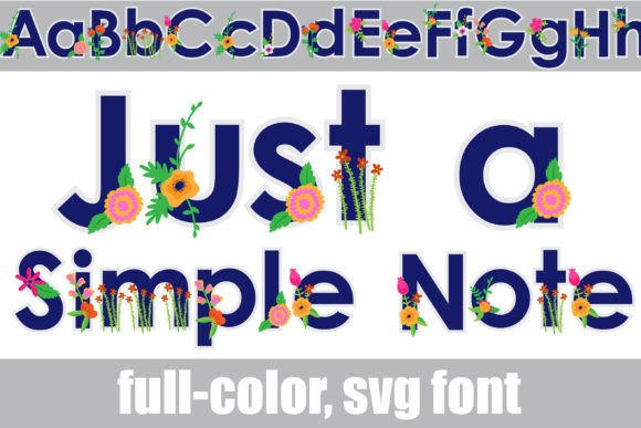 Just a Simple Note: The Perfect Color Font for Handmade Labels and Cards