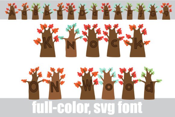 Knock on Wood: A Whimsical Color Font for Editorial Design