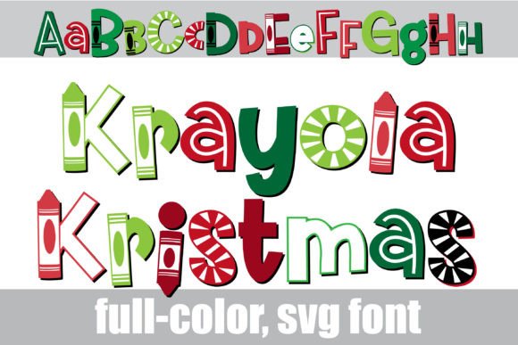 Krayola Kristmas: A Creative Color Font for Festive Branding