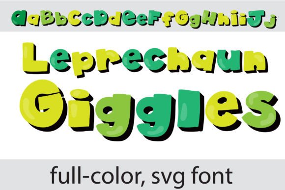 Leprechaun Giggles: A Whimsical Color Font for Playful Branding