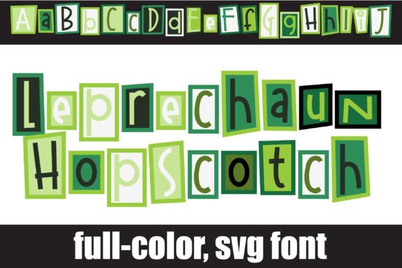 Leprechaun Hopscotch: A Whimsical Color Font for Playful Editorial Design