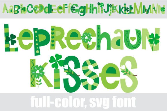 Leprechaun Kisses: A Whimsical Color Font for Festive Campaigns