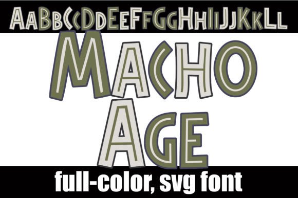 Macho Age: A Bold Color Font for Memorable Brand Identity