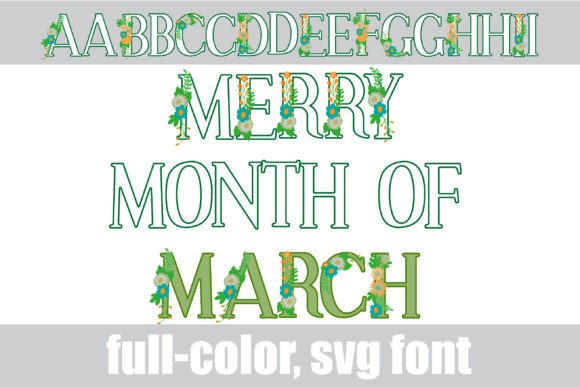 Merry Month of March: A Color Font for Seasonal Branding