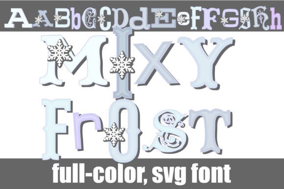 Mixy Frost: A Winter Color Font for Polished Digital Brands