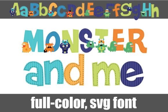 Monster and Me: A Playful Color Font for Creative Brands