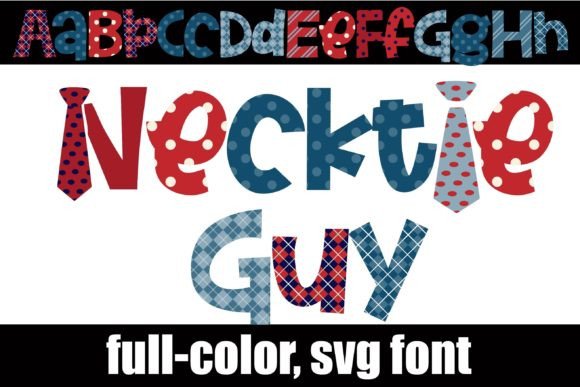 Necktie Guy: A Creative Color Font for Polished Brand Identity