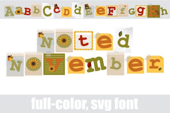 Noted November: A Color Font Review for Seasonal Campaigns