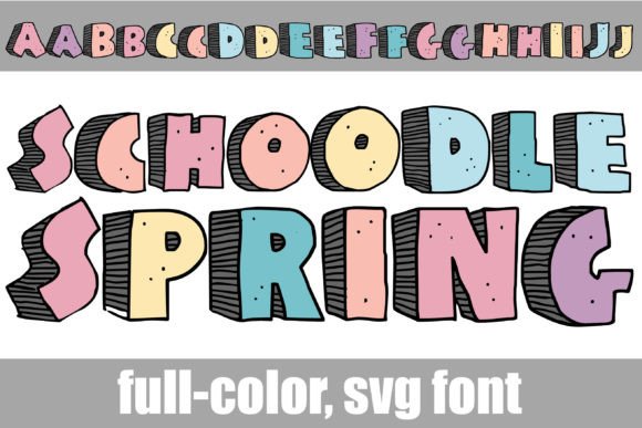 Schoodle Spring Typeface: A Fresh Typeface for Brand Identity