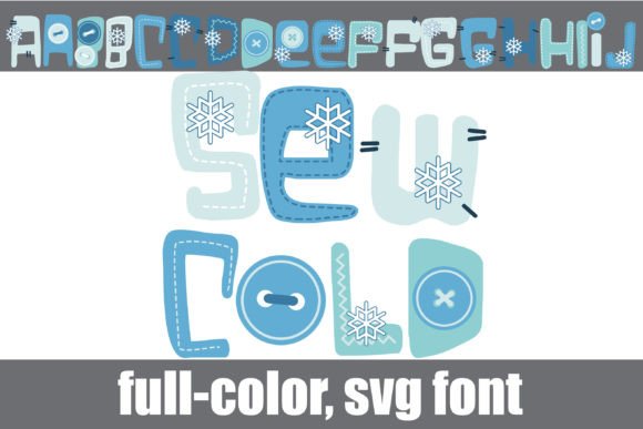 Sew Cold: A Winter Typeface for Digital Branding