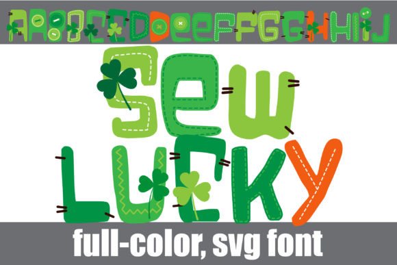 Sew Lucky: A Whimsical Color Font for Handmade Branding