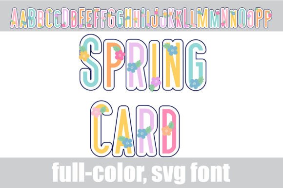 Spring Card Typeface: Elevate Your Brand Identity with Modern Florals