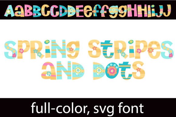 Spring Stripes and Dots: A Creative Font for Seasonal Campaigns