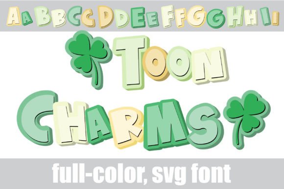 Toon Charms: A Whimsical 3D Color Font for Crafters and Sellers