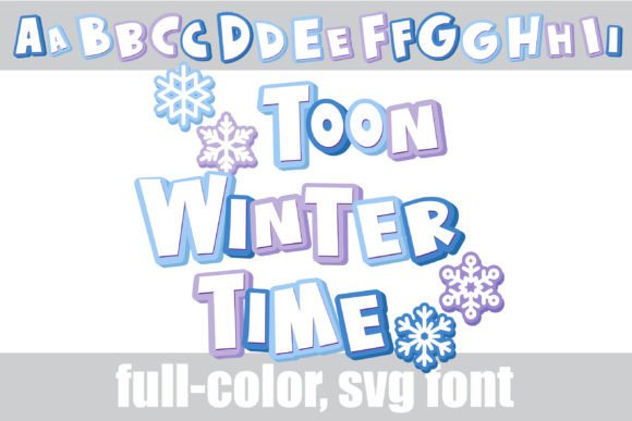 Toon Time Winter Typeface: A Color Font Review for Digital Design