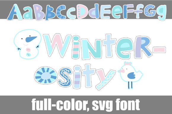 Winter-osity: A Whimsical Color Font for Modern Web Design